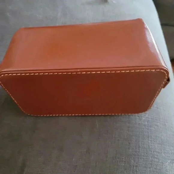 Men's top grain cowhide toiletry shave bag - Picture 4 of 7